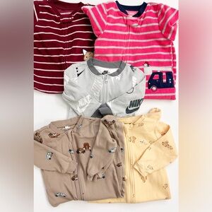 Baby Sleeper Bundle - Carter’s, Nike, Pekkle | Size 9M | 5 Piece Bundle